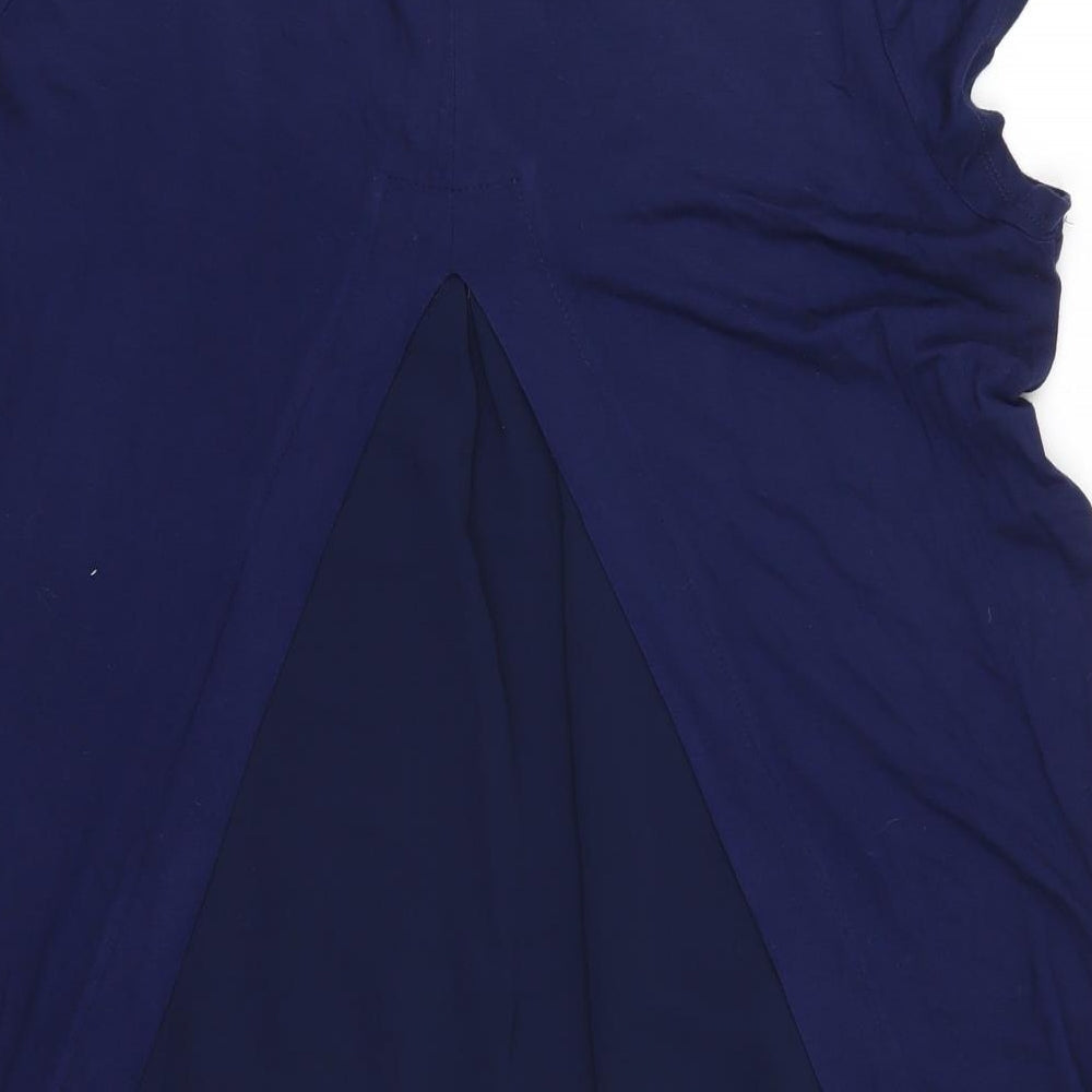 Cha Cha Vente Womens Blue Basic T-Shirt Size XL