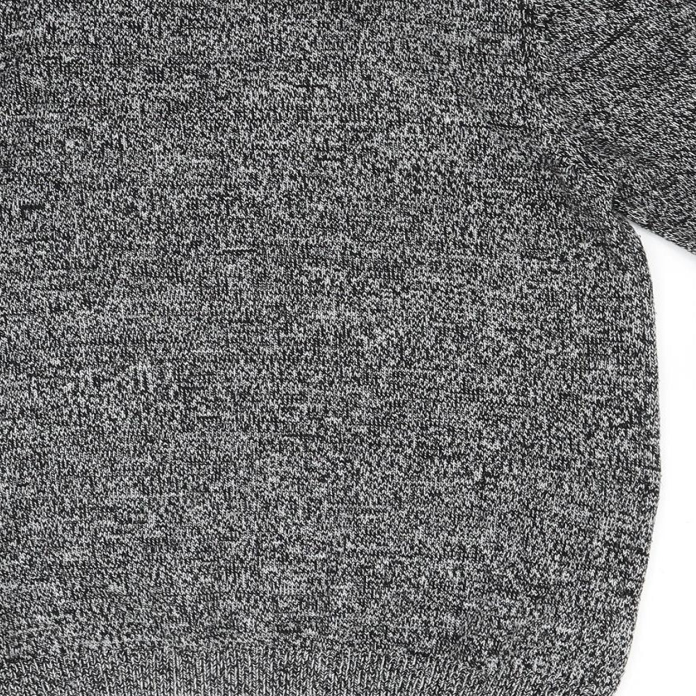 ACW85 Mens Grey Knit Pullover Jumper Size M