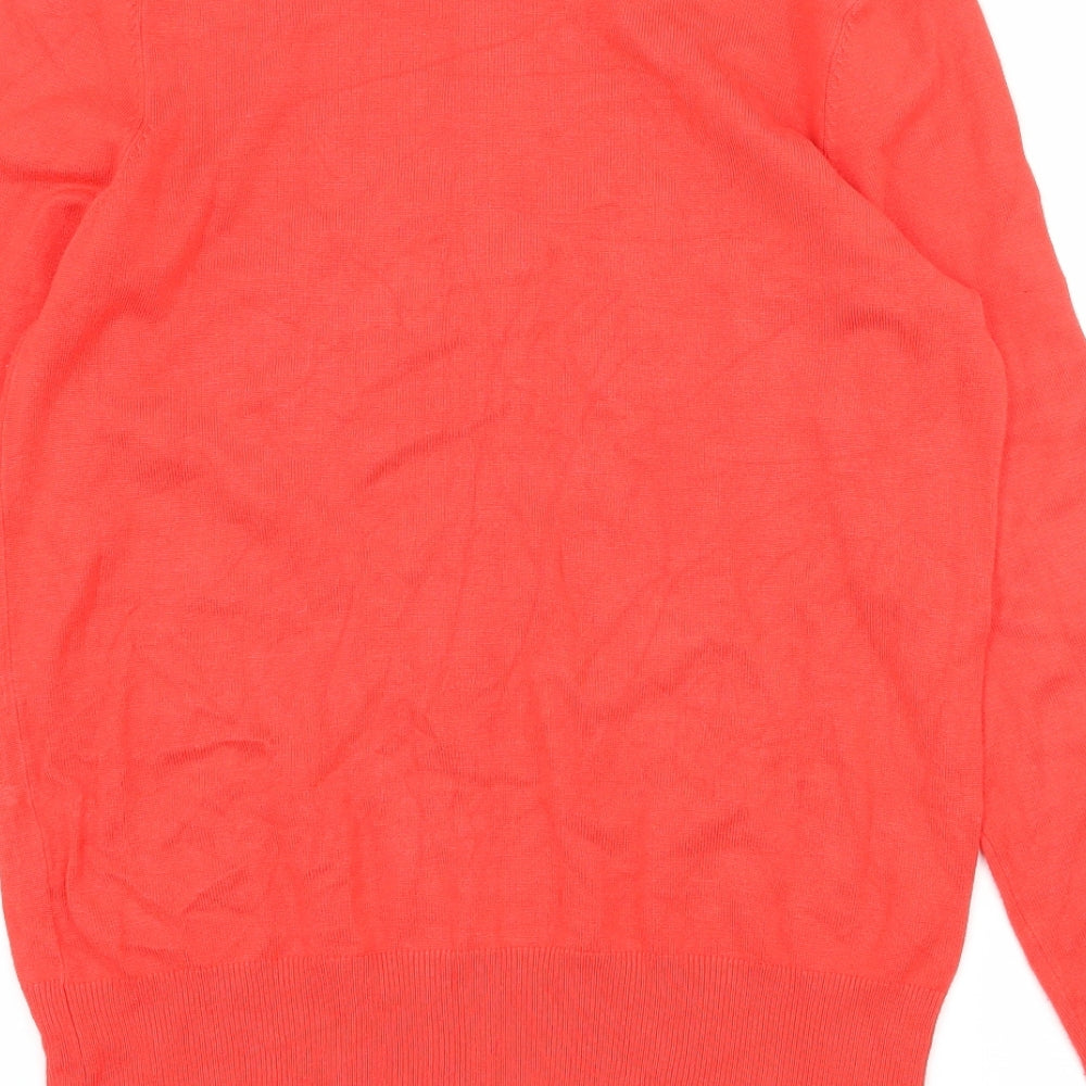 Nutmeg Womens Red Knit Cardigan Jumper Size 8