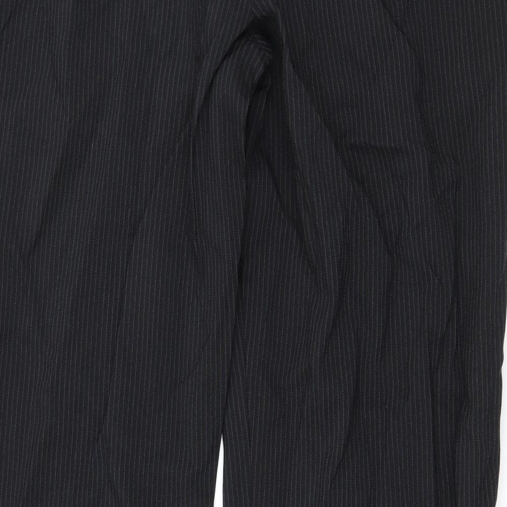 F&F Womens Blue Striped Trousers Size 16 L20 in