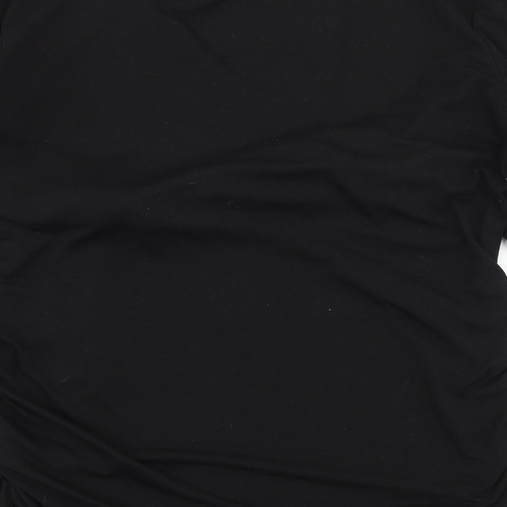 Preworn Womens Black Jersey Basic T-Shirt Size L