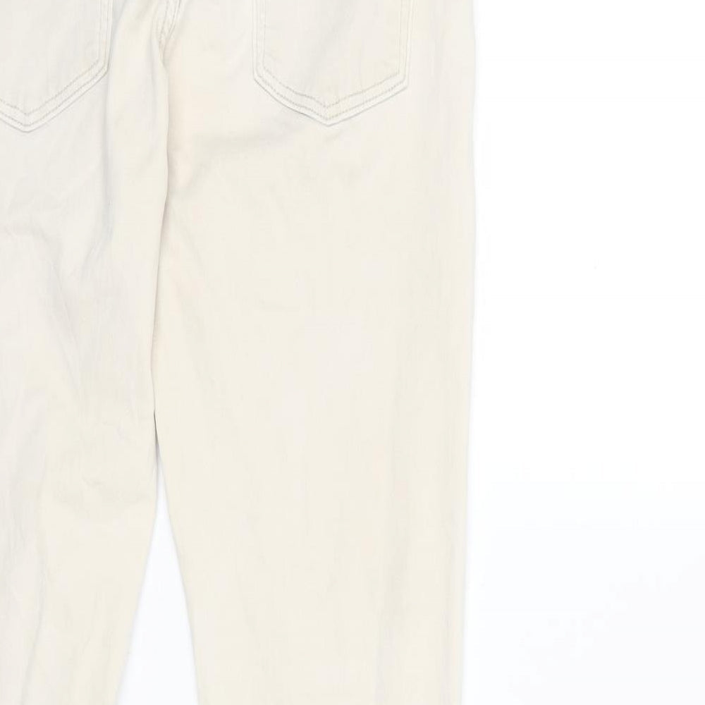 Zara Womens White Denim Skinny Jeans Size 32 in L29 in