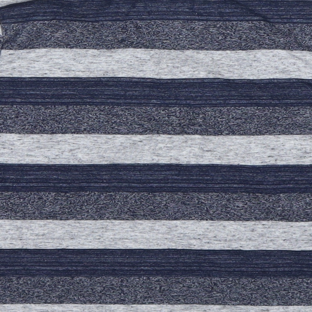 F&F Boys Blue Striped Basic T-Shirt Size 4-5 Years