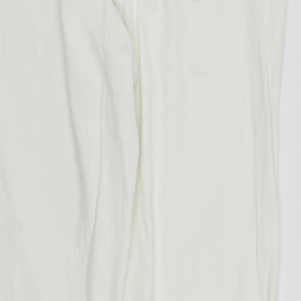 Papaya Womens White Denim Straight Jeans Size 18 L32 in