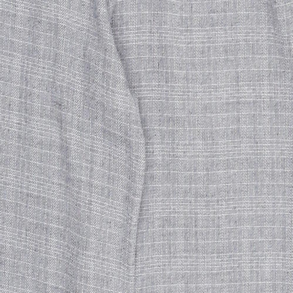 Love Womens Blue Check Jogger Trousers Size S