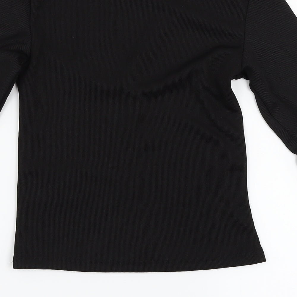 H&M Womens Black Basic T-Shirt Size XS