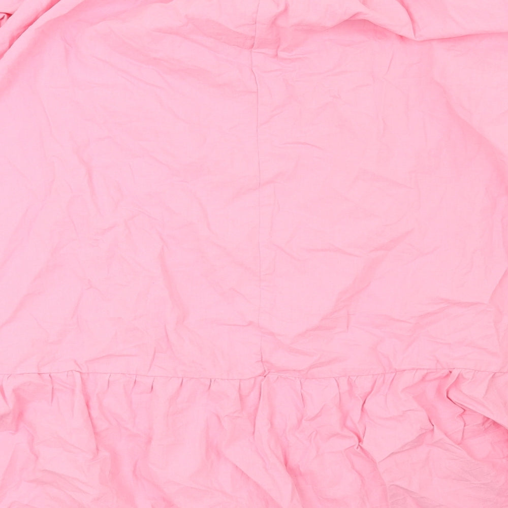Preworn Womens Pink Basic Blouse Size 2XL