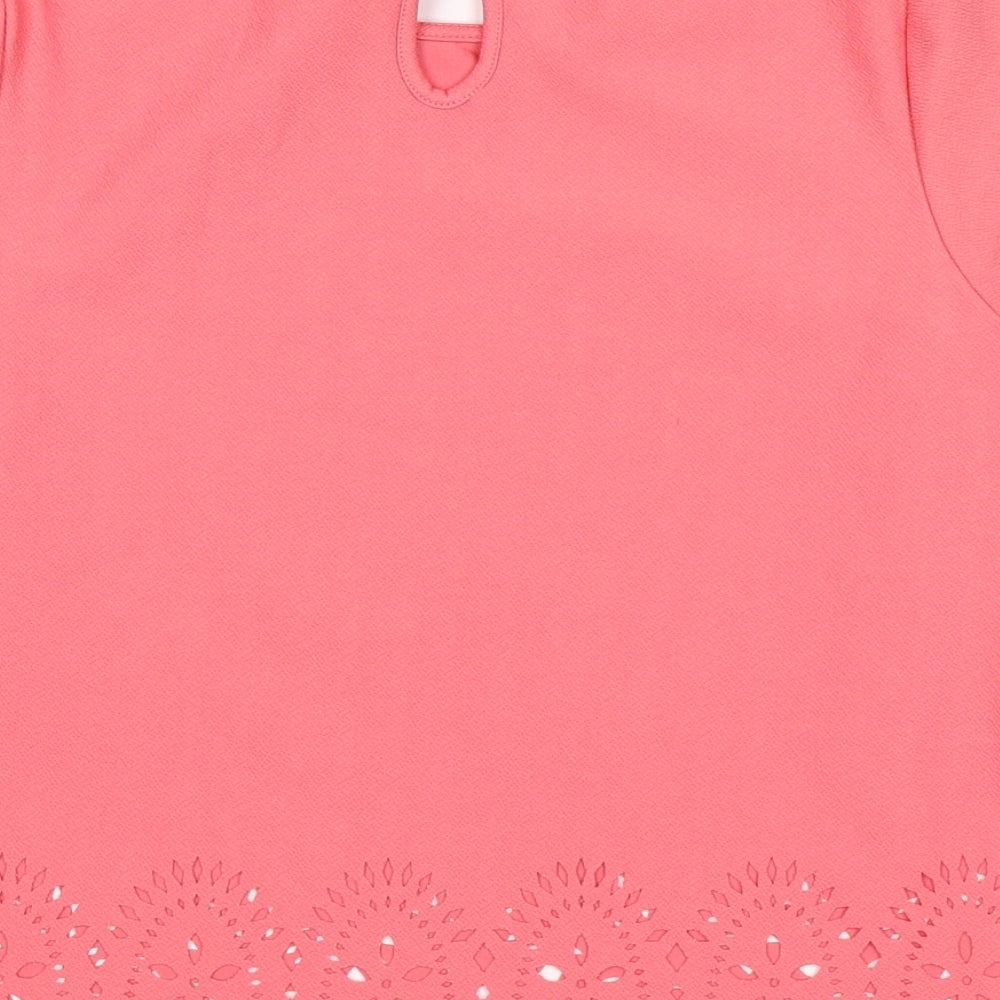 Atmosphere Womens Pink Basic T-Shirt Size 10