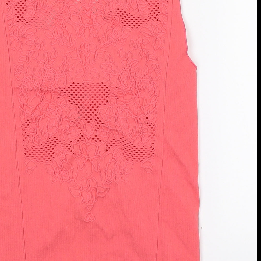 Preworn Womens Pink Basic Tank Size XS