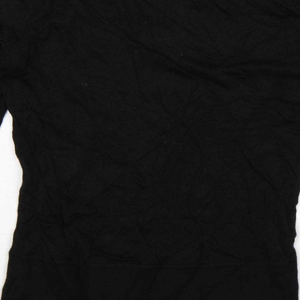 H&M Womens Black Knit Pullover Jumper Size M