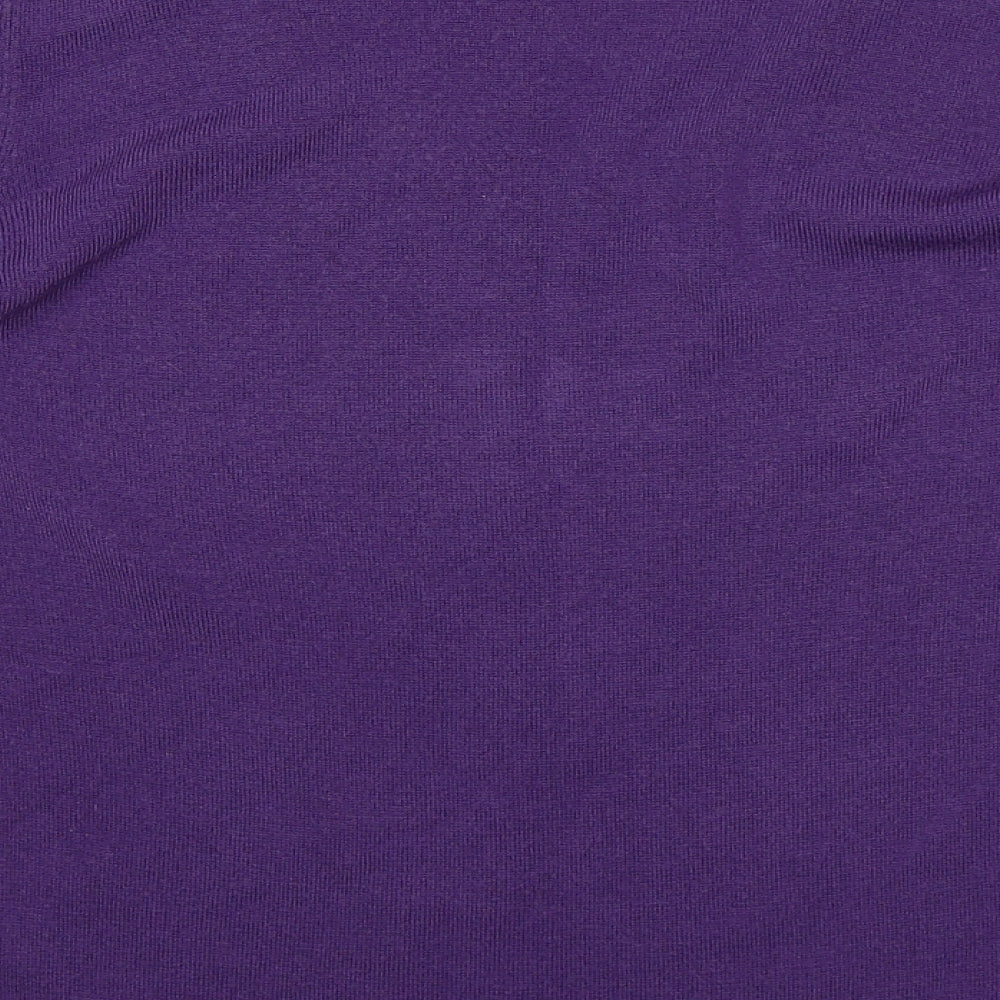 Bonmarché Womens Purple Knit Pullover Jumper Size 14