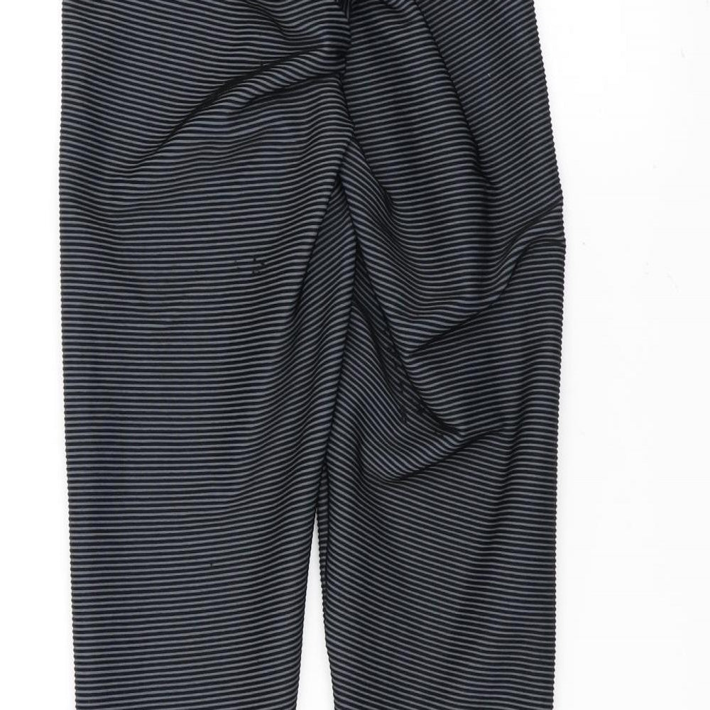 Preworn Womens Blue Striped Jogger Leggings Size S L25 in