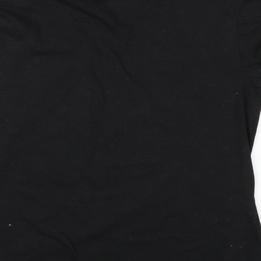 Boohoo Womens Black Basic T-Shirt Size S