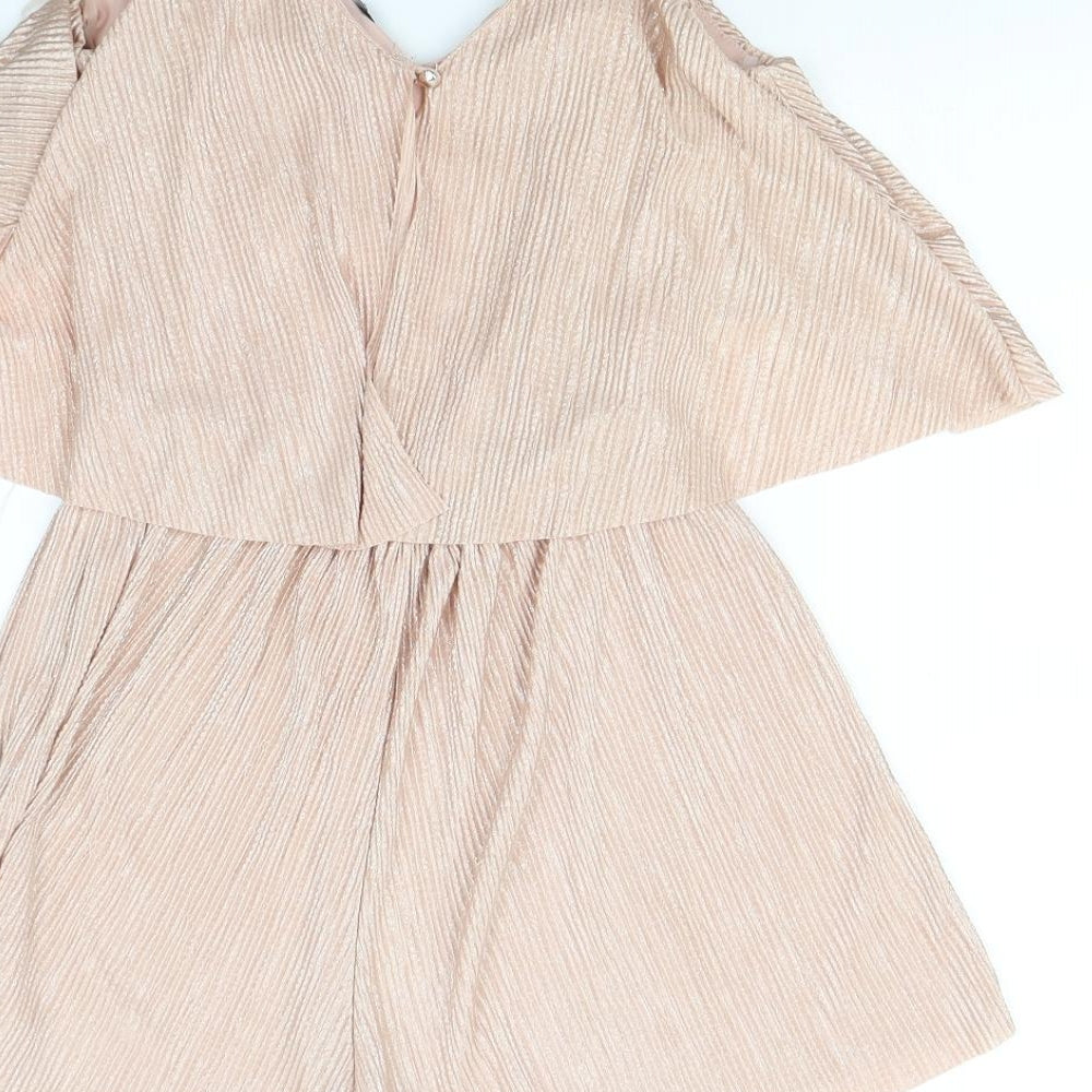 Atmosphere Womens Pink Playsuit One-Piece Size 10 L3 in