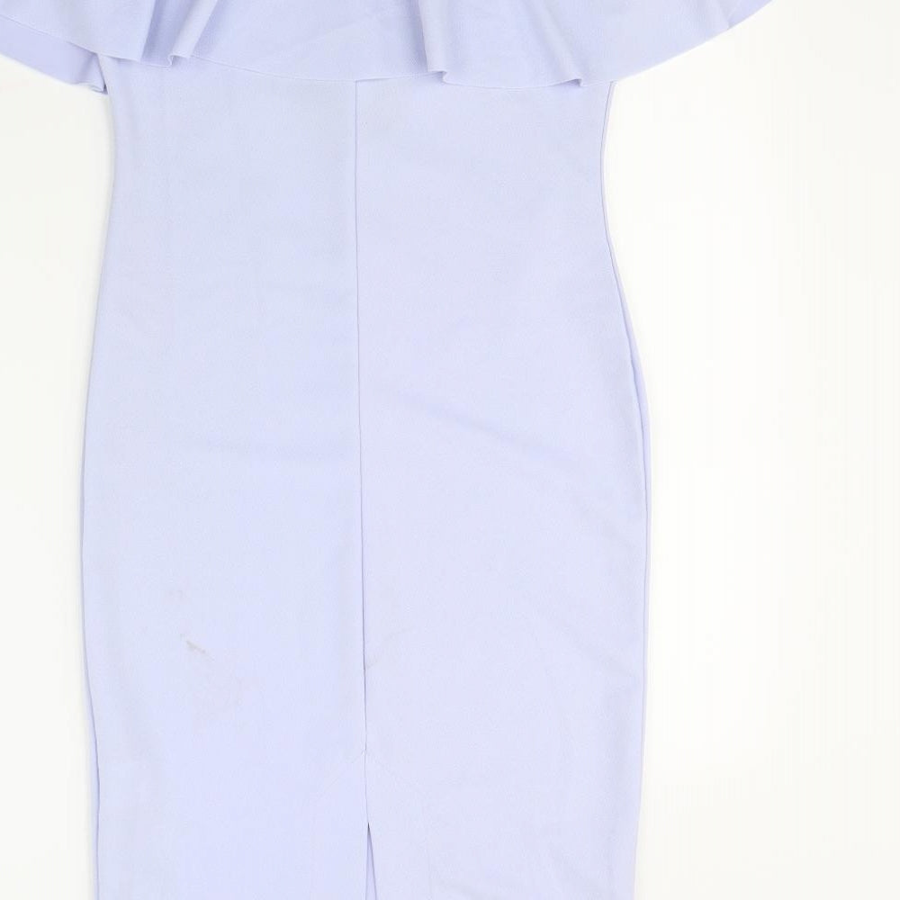 Pretty Little Princess Womens Blue Rayon Bodycon Size 12