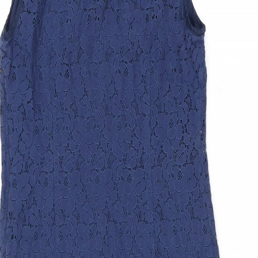 Gap Womens Blue Floral Shift Size S - Lace Layer