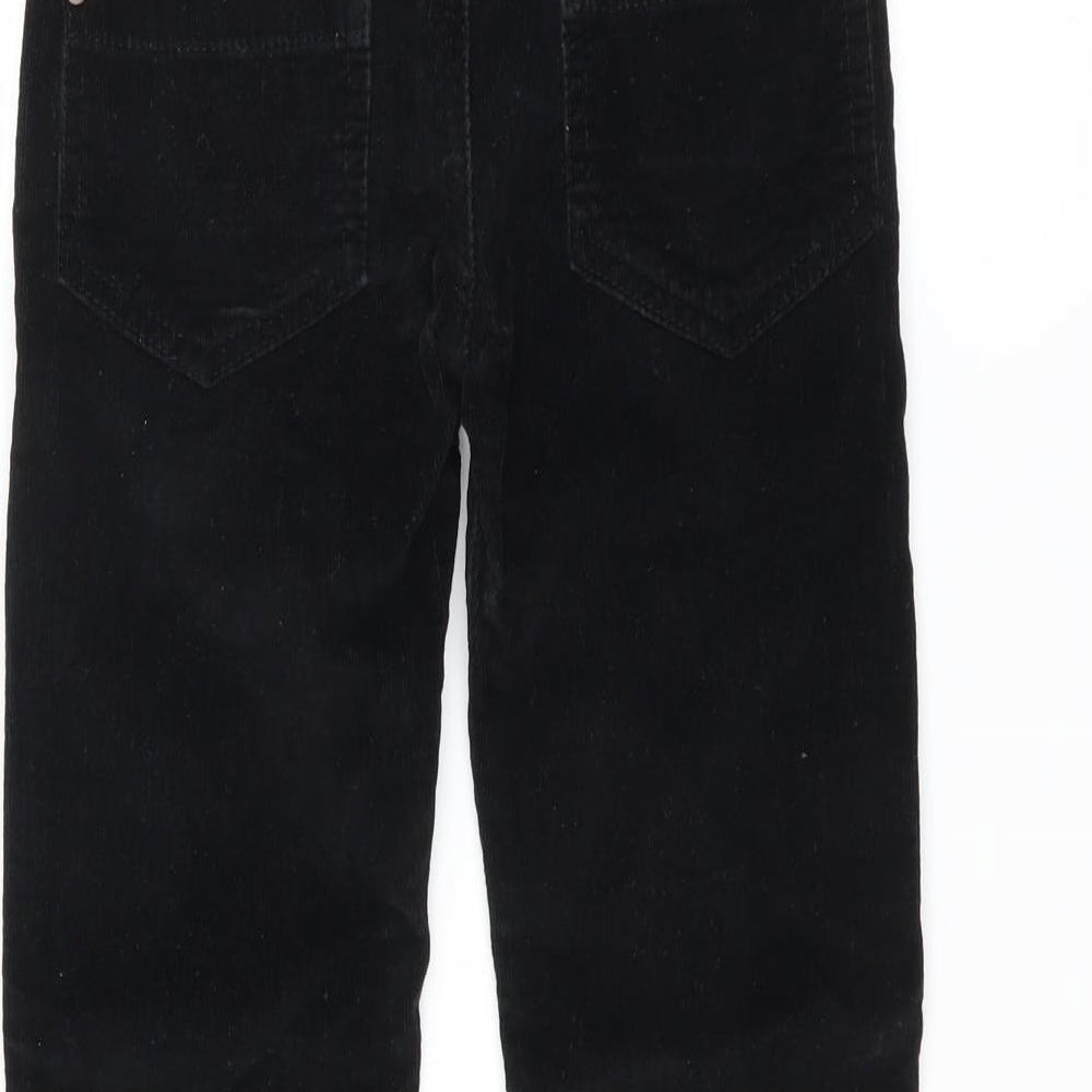 Adams Girl Girls Black Corduroy Chino Trousers Size 7 Years