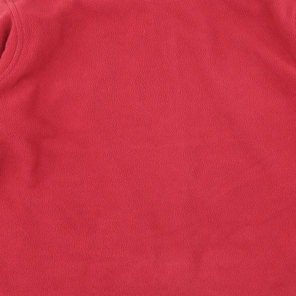EWM Womens Red Full Zip Jumper Size M - fleece