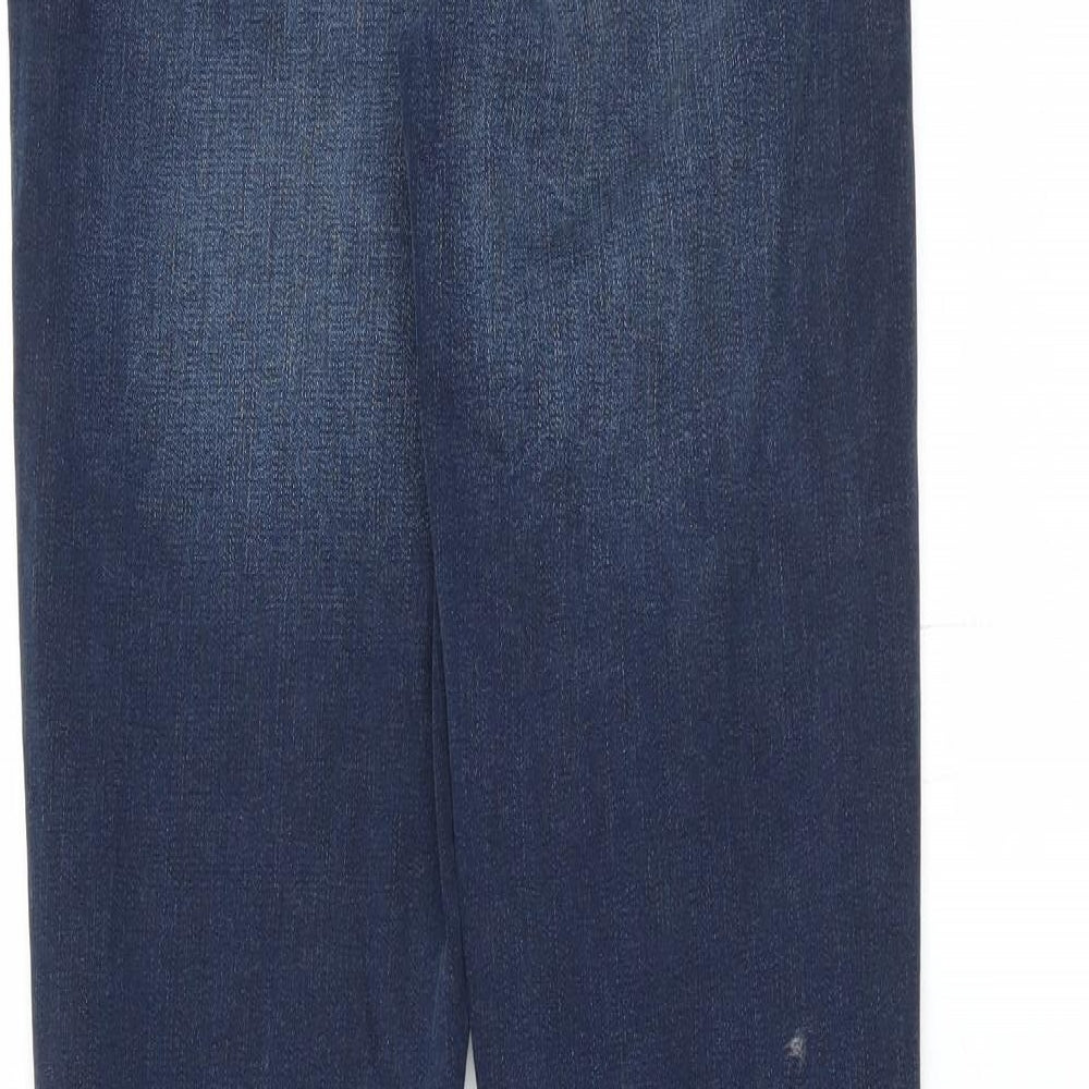 Savannah Miller Womens Blue Denim Skinny Jeans Size 8 L30 in - distressed