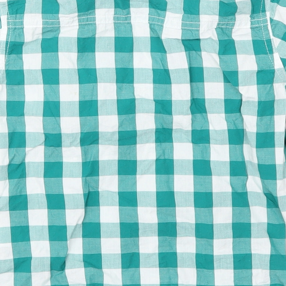 George Boys Green Check Basic Button-Up Size 3-4 Years