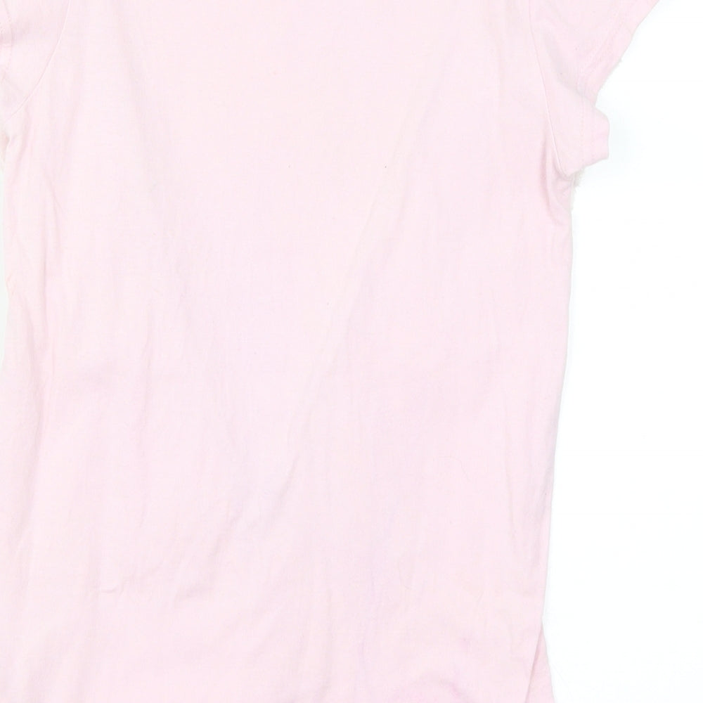 NEXT Girls Pink Basic T-Shirt Size 10 Years