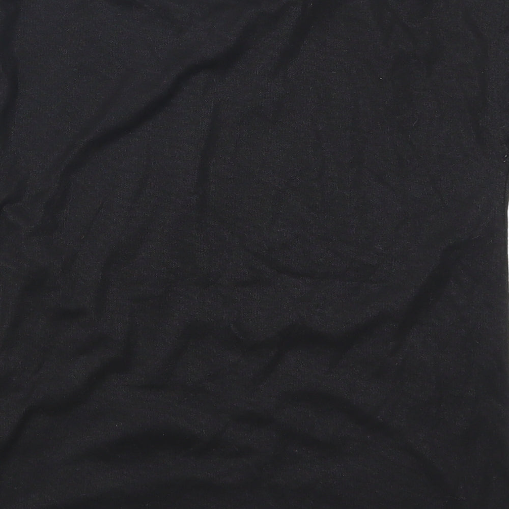 TU Girls Black Basic T-Shirt Size 10 Years - Stars