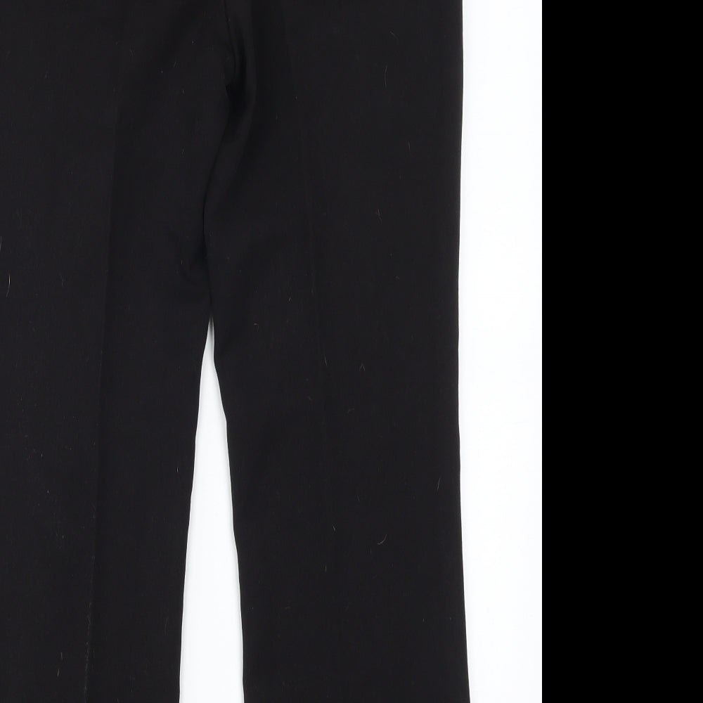 F&F Womens Black Trousers Size 6 L25 in