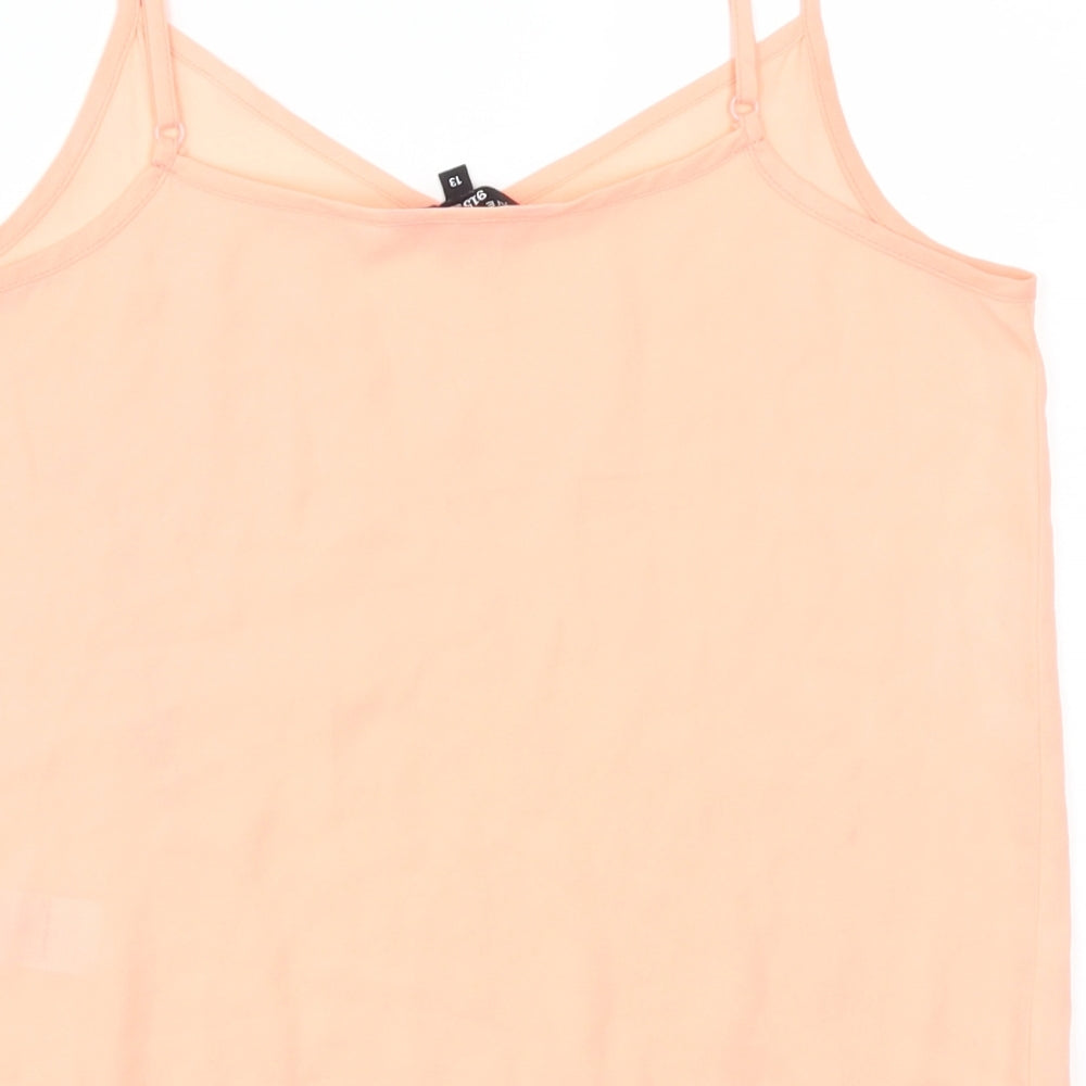 New Look Girls Pink Basic Tank Size 13 Years