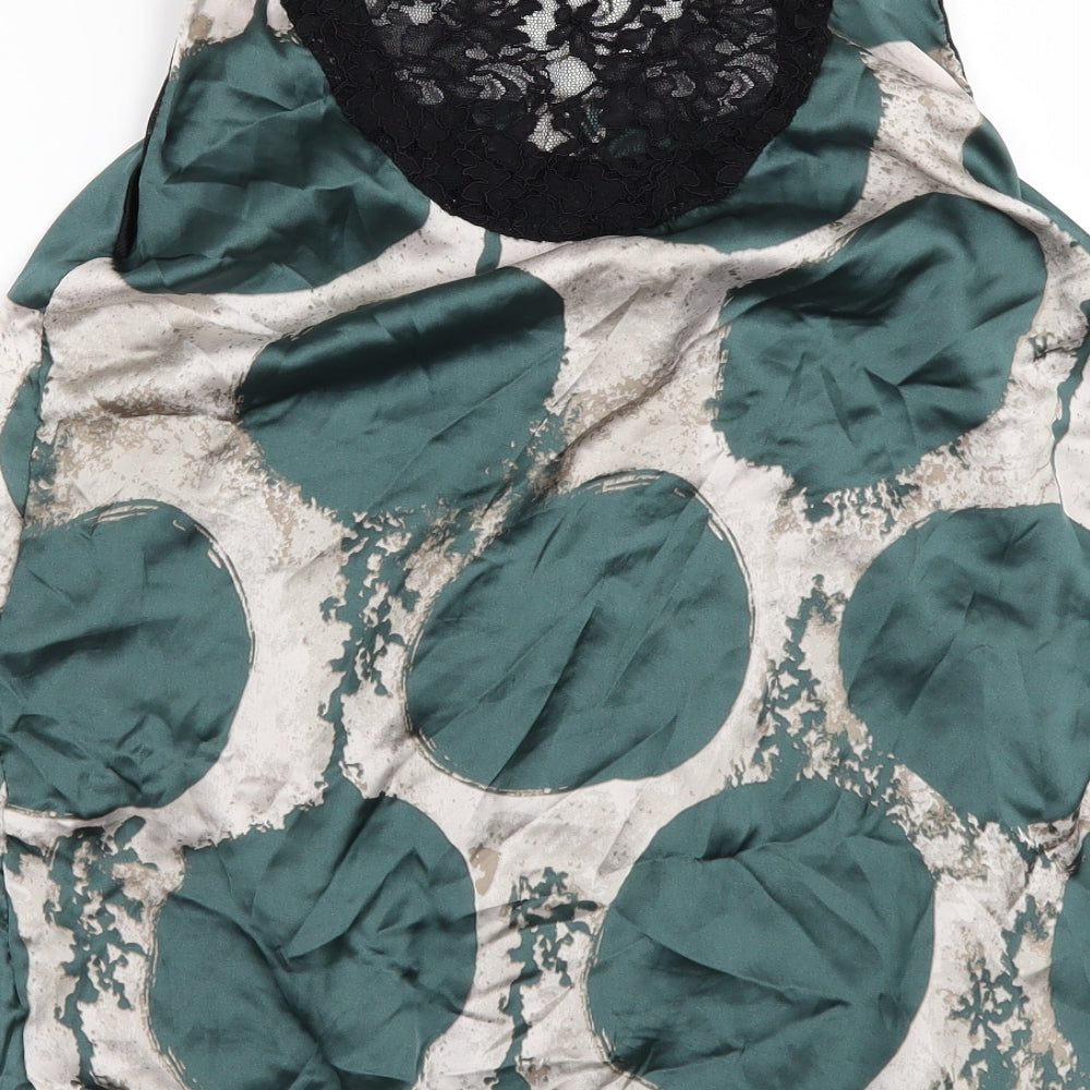 Preworn Womens Green Tunic Blouse Size M