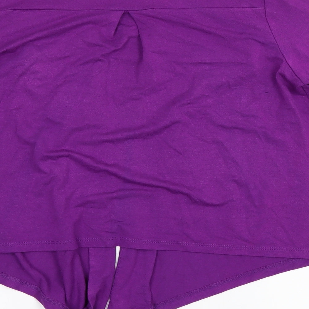 Debenhams Womens Purple Shrug Jumper Size 10