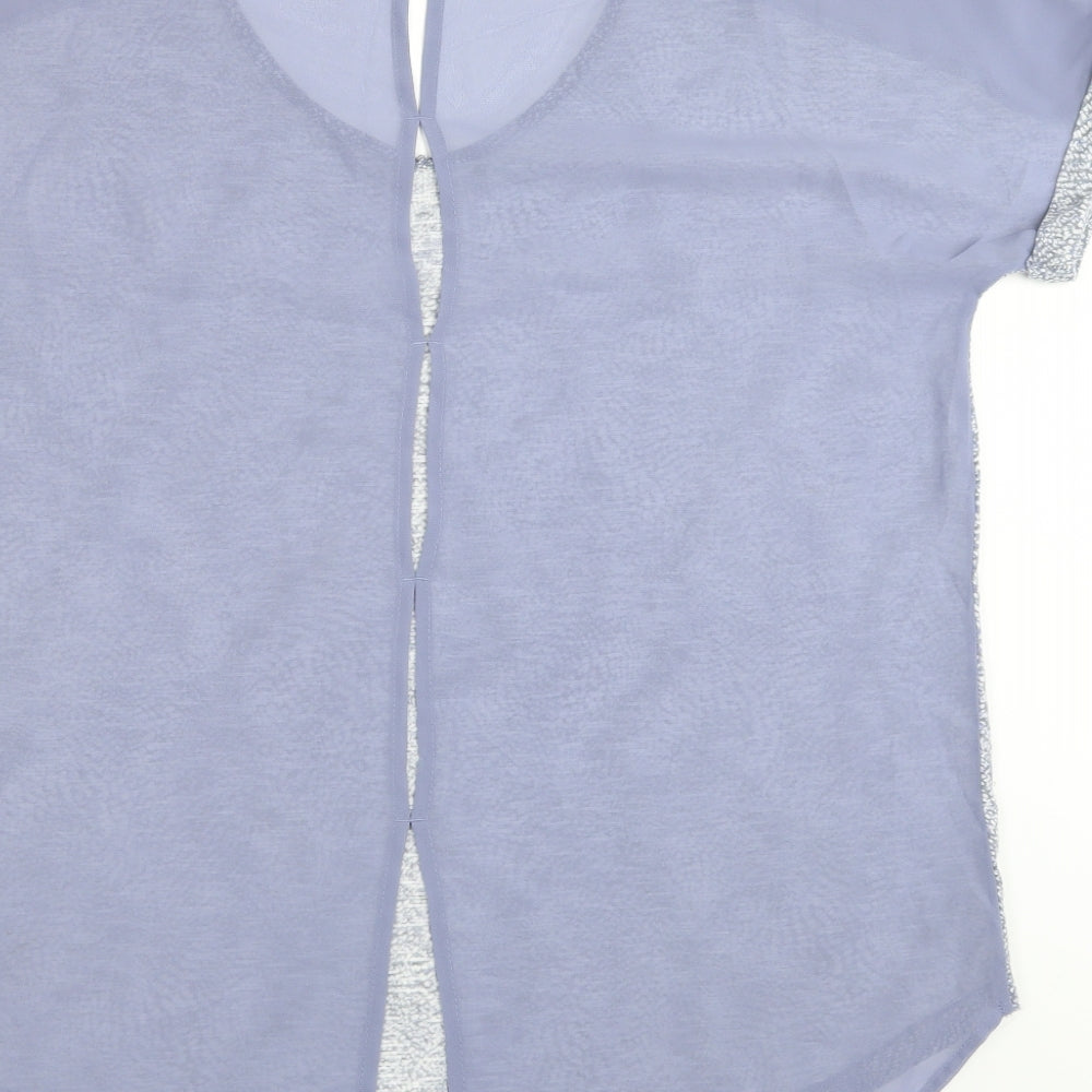 NEXT Womens Beige Basic T-Shirt Size 12 - BACK SPLIT