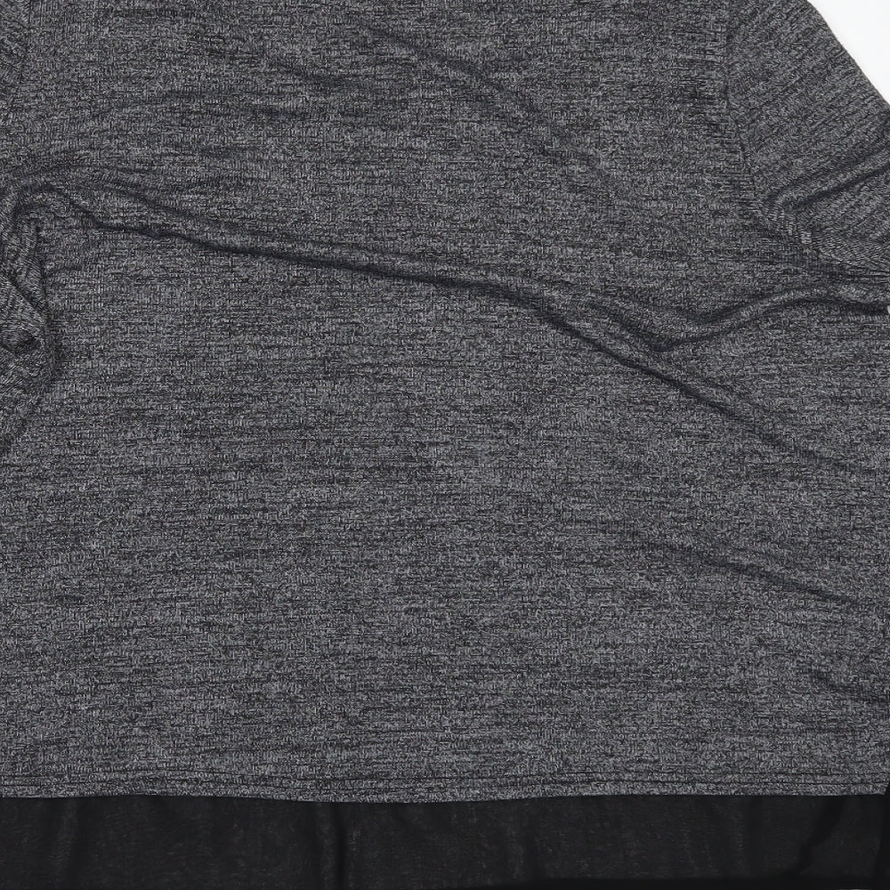 QED London Womens Grey Tunic Blouse Size L