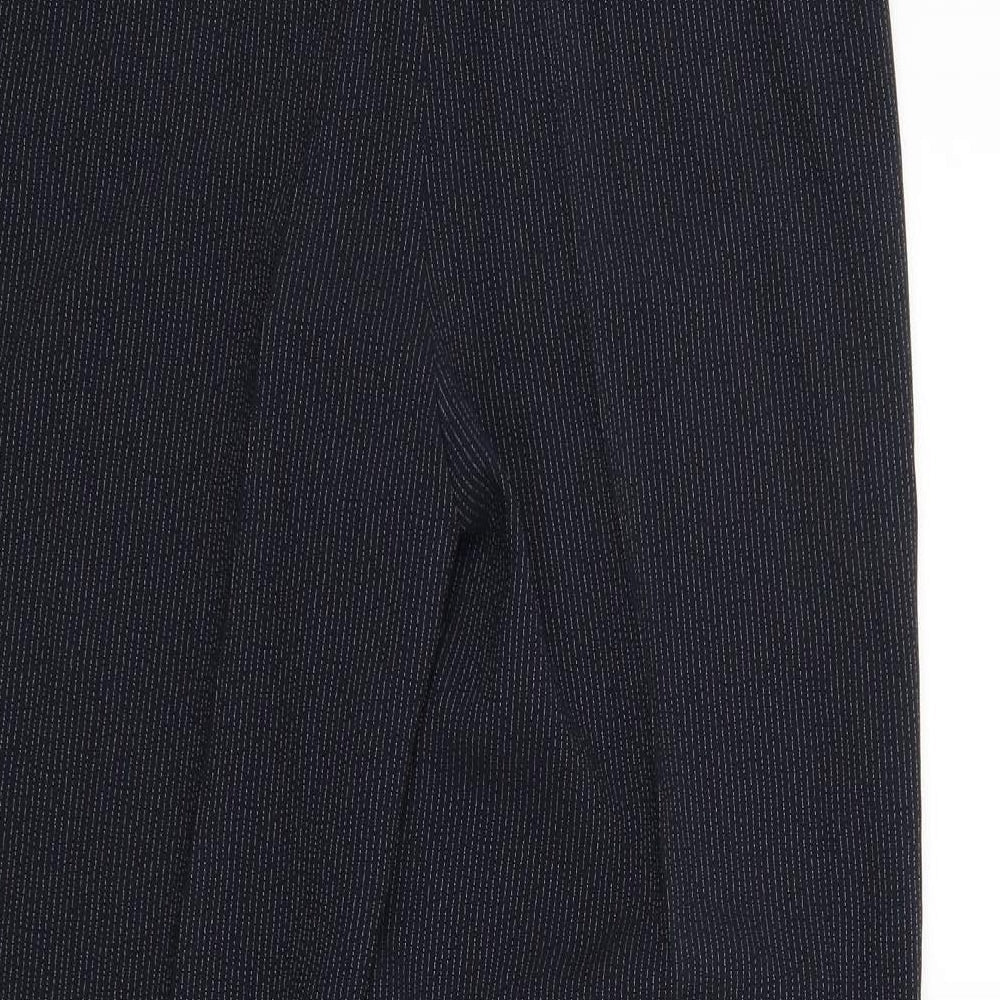 Tagg Womens Grey Striped Trousers Size 16 L28 in