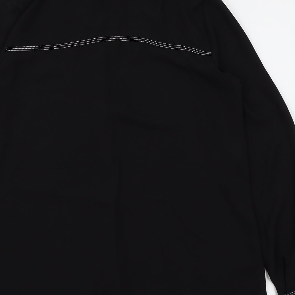 Dorothy Perkins Womens Black Basic Button-Up Size 8