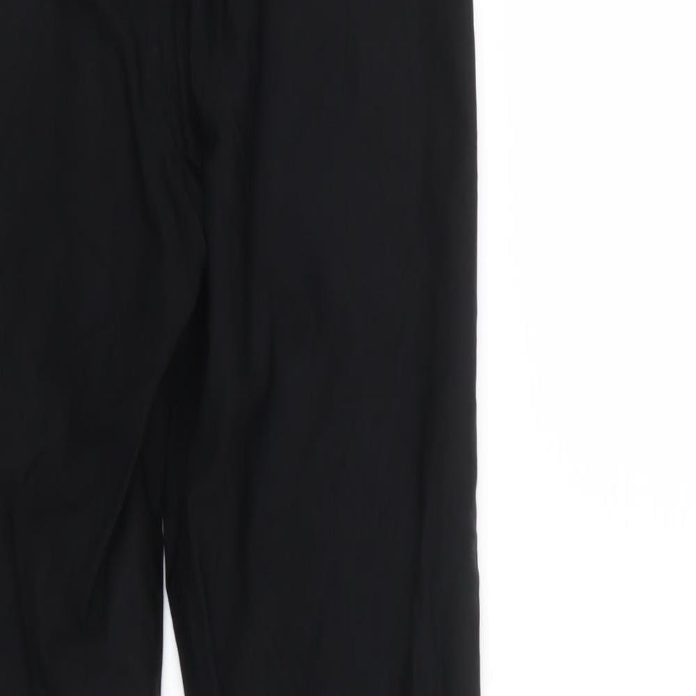 Divided Womens Black Cropped Trousers Size 14 L30 in