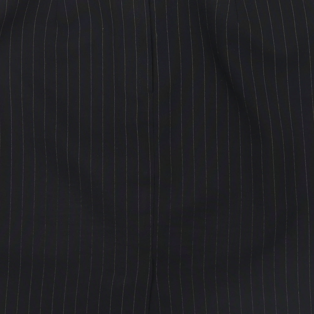 Dorothy Perkins Womens Black A-Line Set Size 12 - pin striped