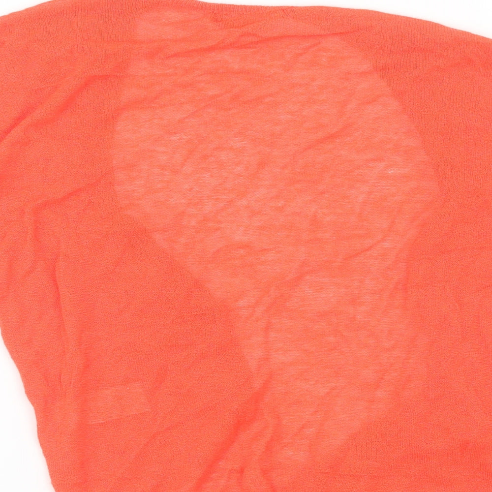 Atmosphere Womens Orange Cardigan Jumper Size XS