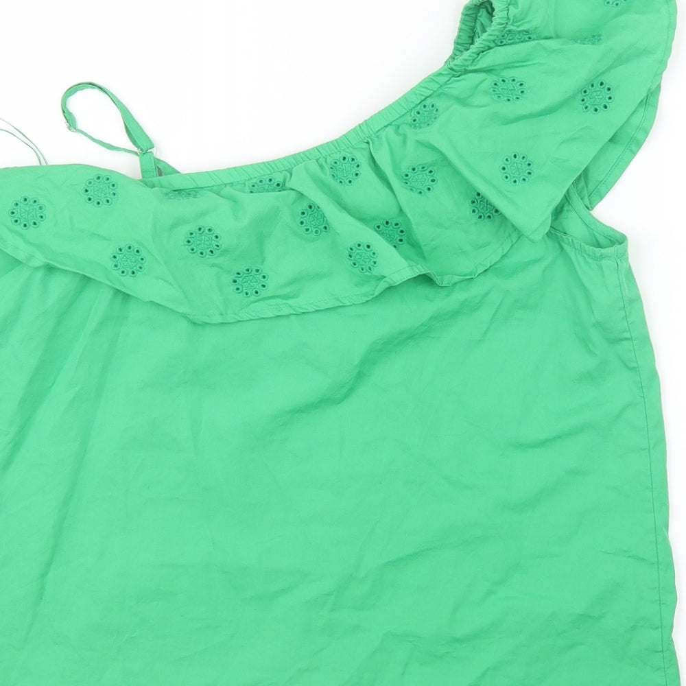 George Girls Green Basic Blouse Size 12-13 Years