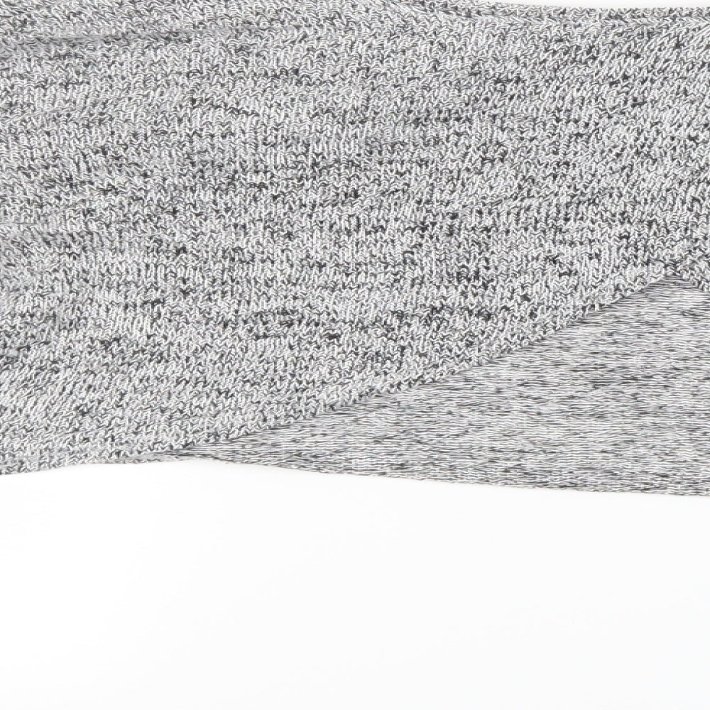 Divided by H&M Womens Grey Knit Cropped T-Shirt Size S