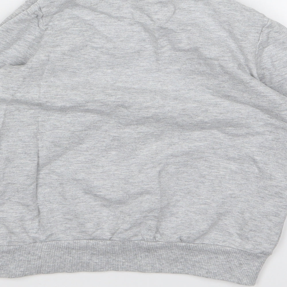 NEXT Girls Grey Jersey Pullover Sweatshirt Size 5 Years
