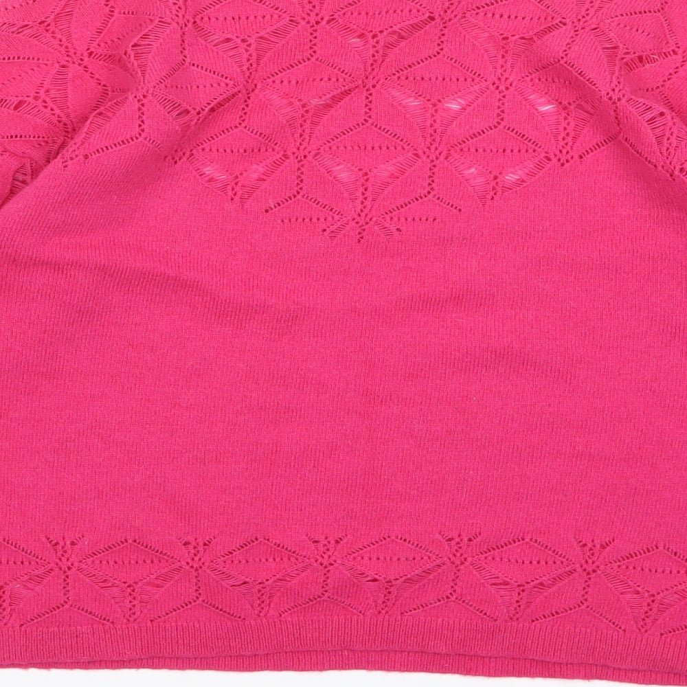Hoxton Chic Womens Pink Knit Pullover Jumper Size XS