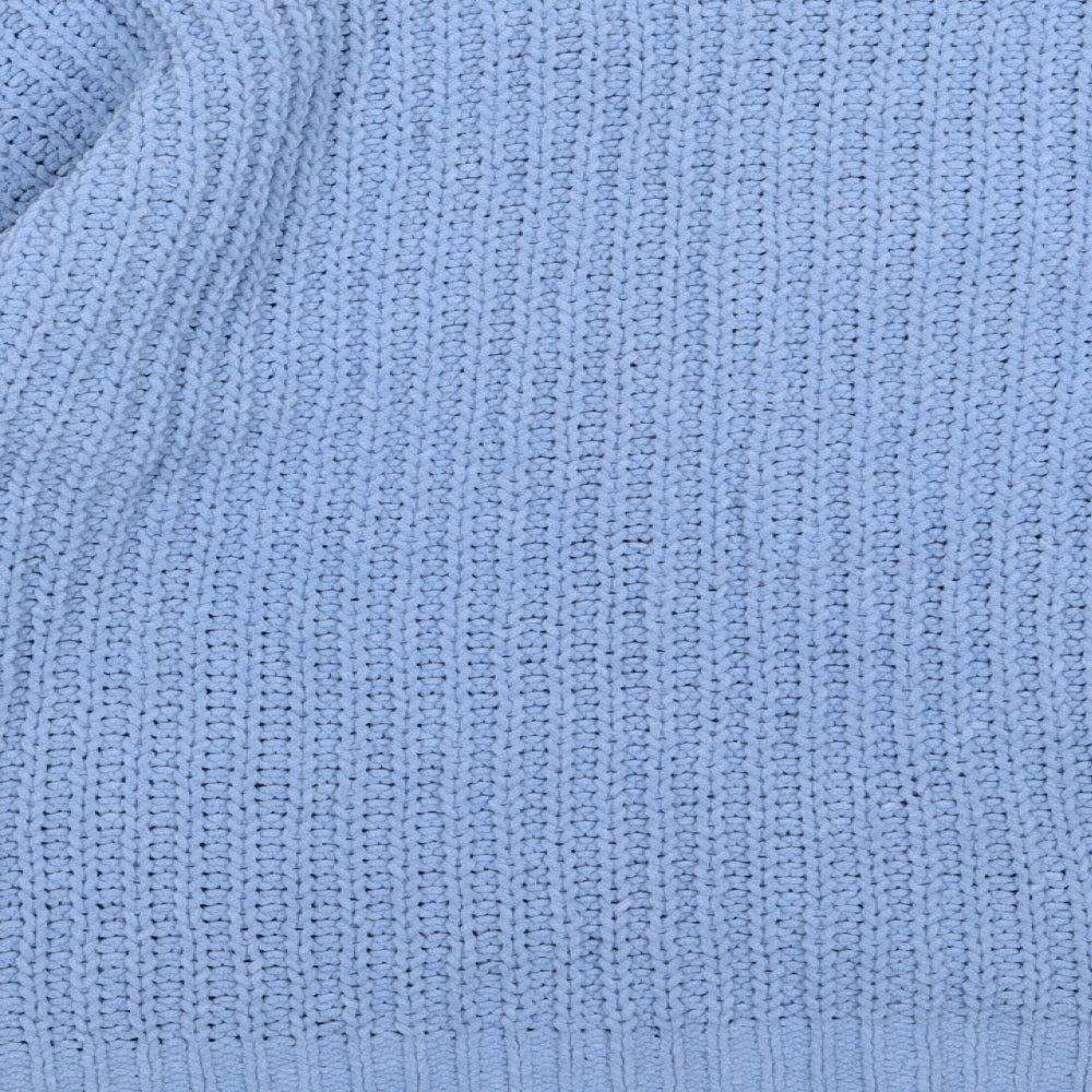 F&F Womens Blue Knit Pullover Jumper Size 10