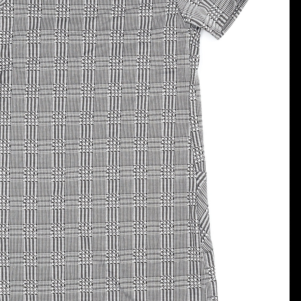 Cameo Rose Womens Grey Check Shift Size 10