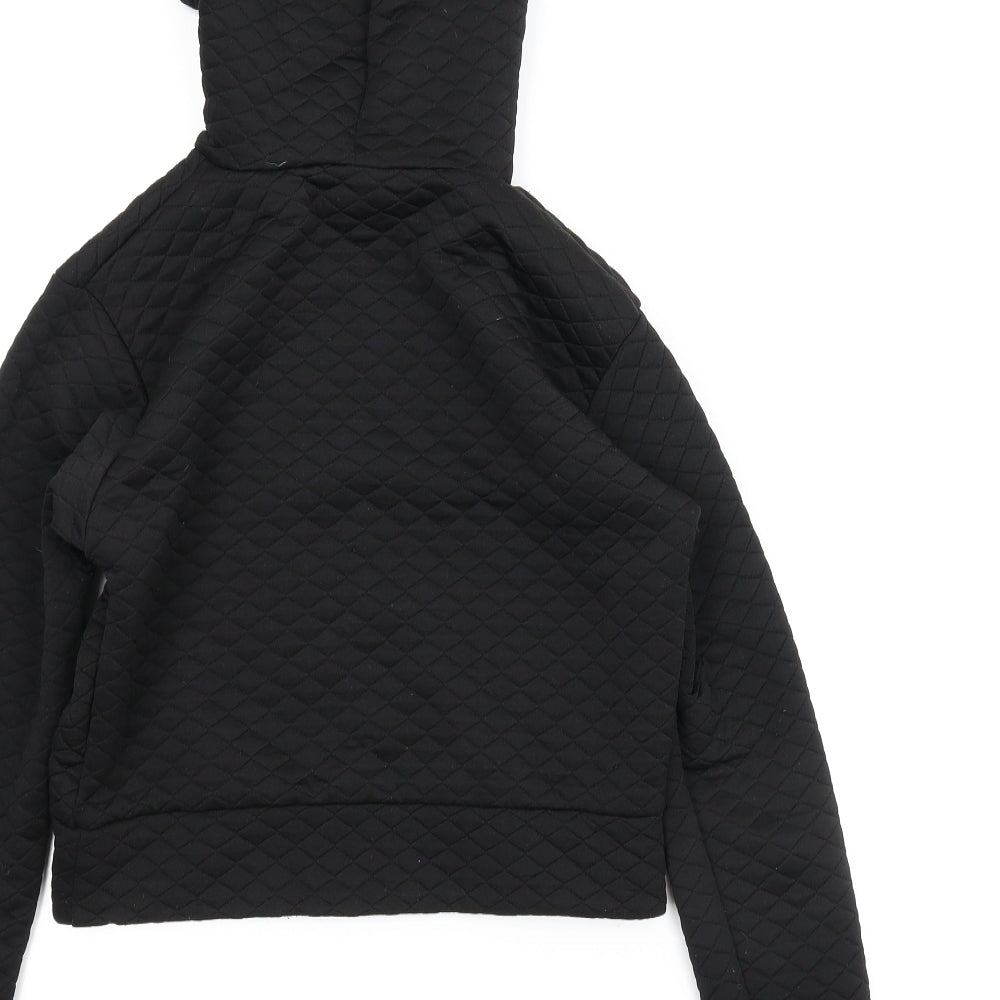 Sleek Girls Black Pullover Hoodie Size M