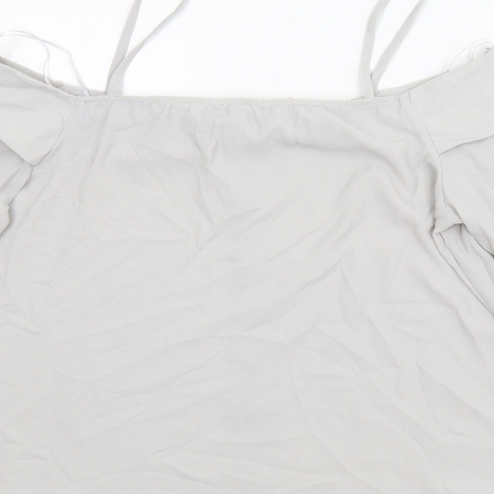 Select Womens Grey Camisole Blouse Size 14