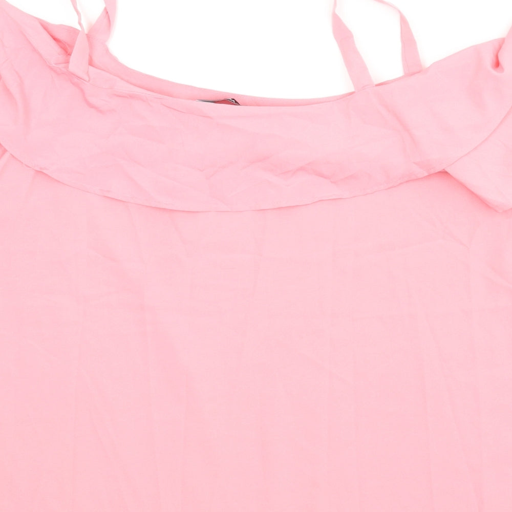 BeYou Womens Pink Camisole Blouse Size 16