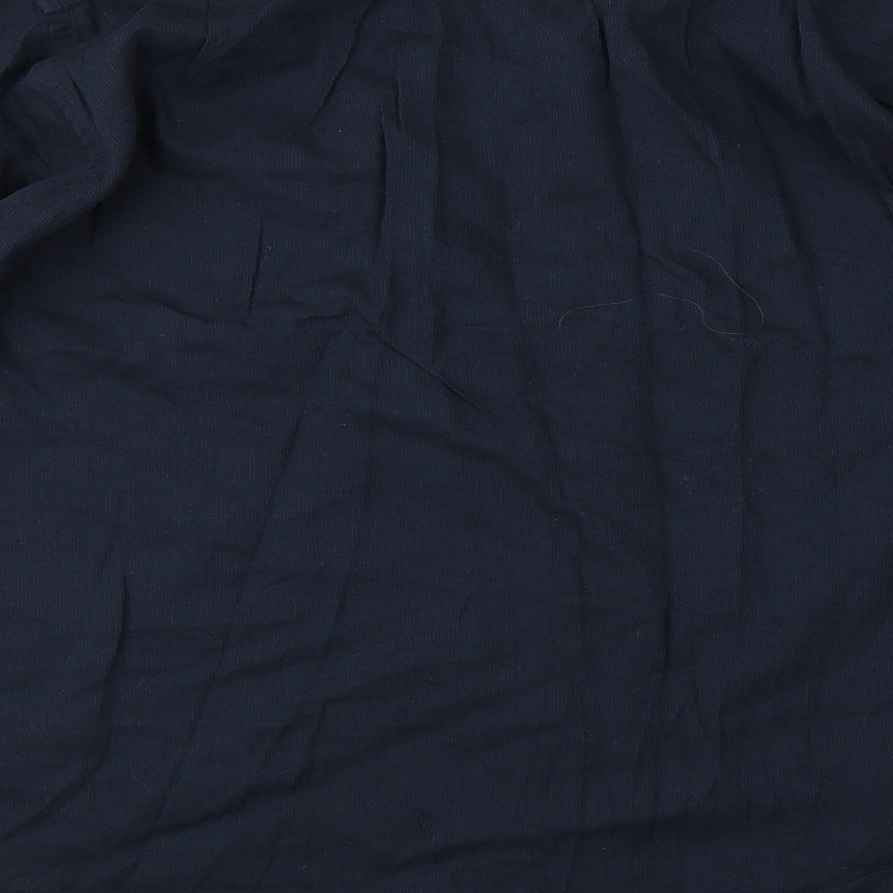 laine taylor Mens Blue Button-Up Size XL
