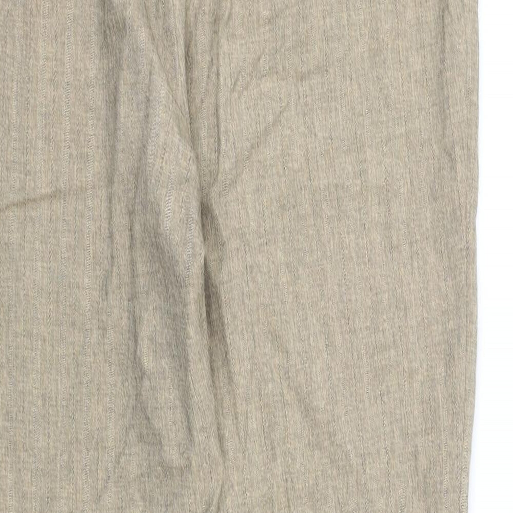 Marks and Spencer Womens Beige Trousers Size 18 L34 in