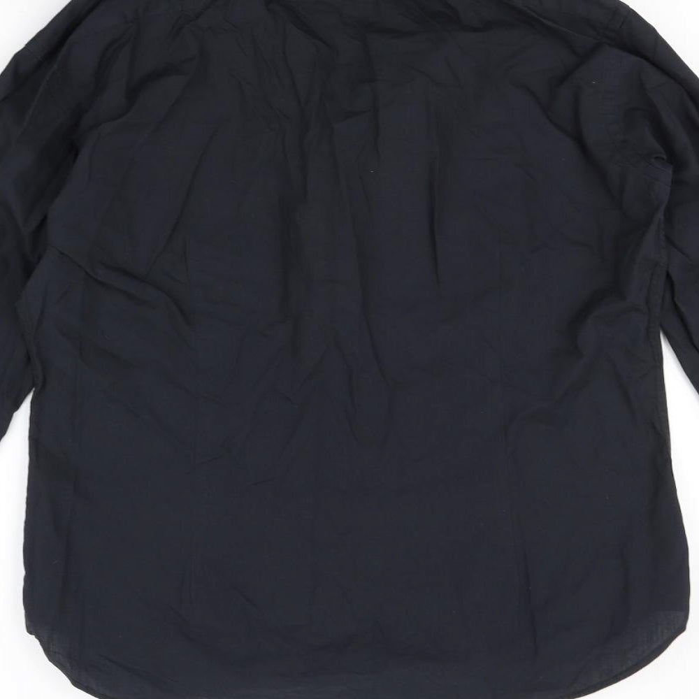 OneSix5ive Mens Black Button-Up Size 16