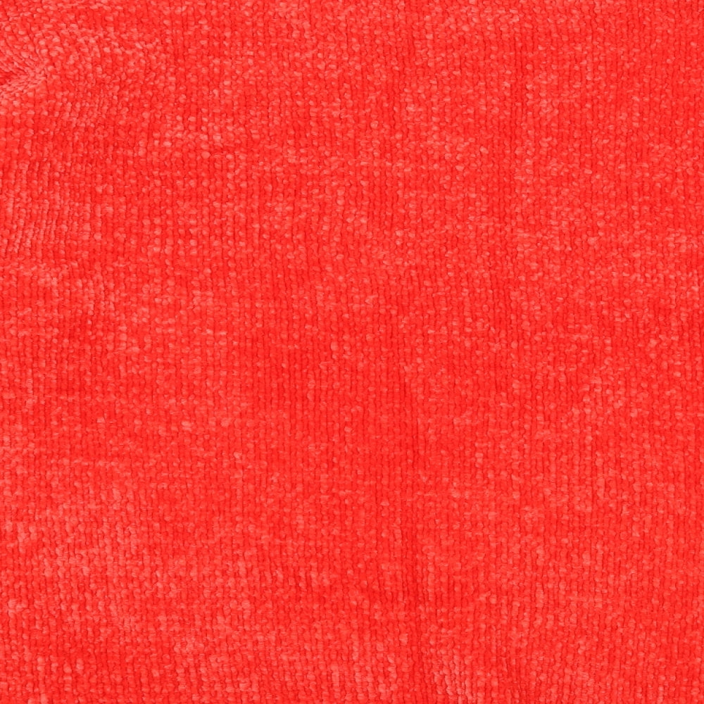 F&F Womens Red Knit Pullover Jumper Size 14